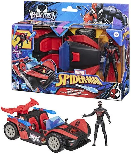 Φωτογραφία προϊόντος: Marvel Αυτοκινητάκι Spider-Man Venom Versus Auto Launcher and Miles Morales για 4+ Ετών