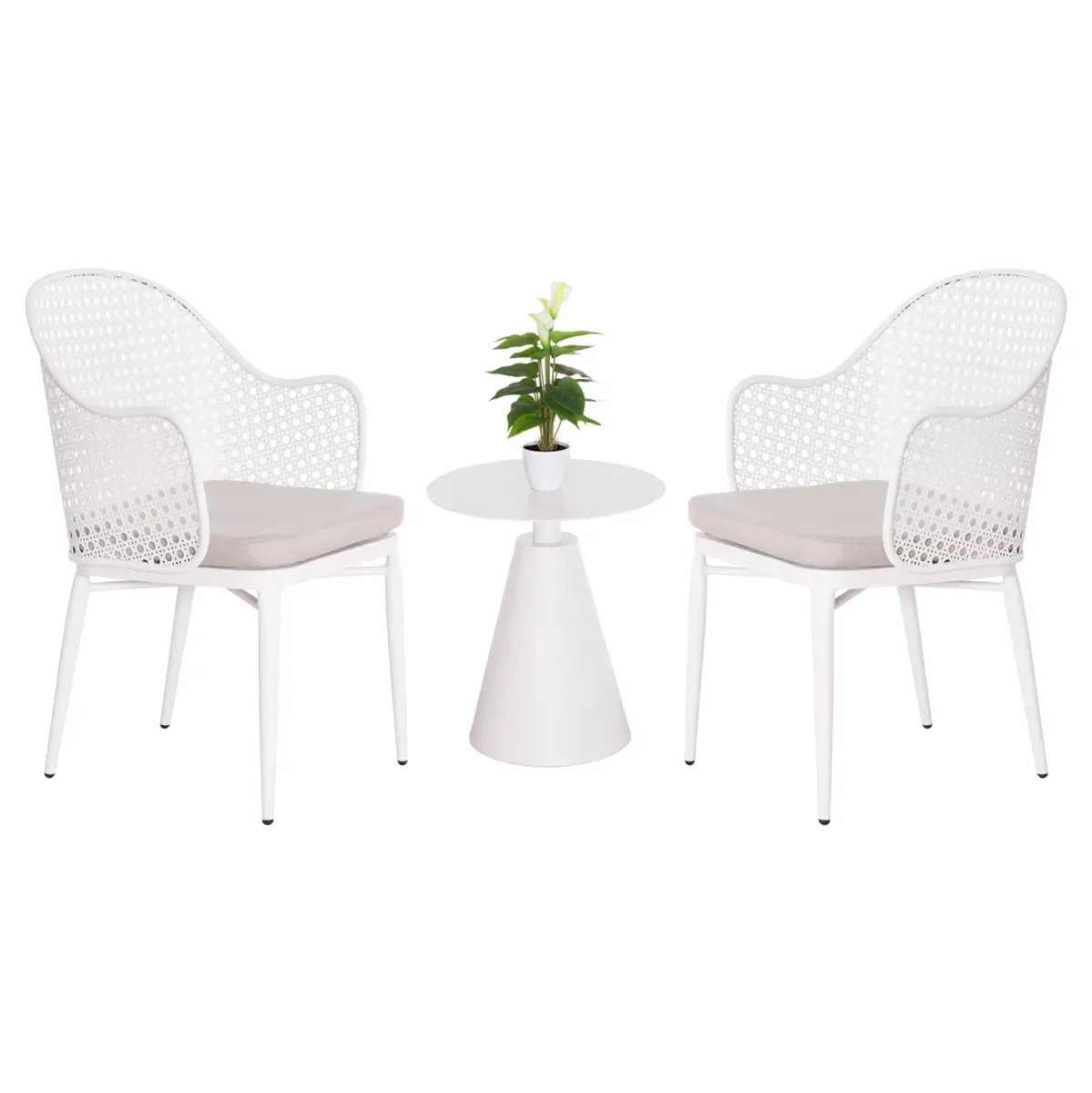 Φωτογραφία προϊόντος: B2BMarkt ΣΕΤ LOUNGE 3TMX ΕΞ.ΧΩΡΟΥ OREGO HM21106.02 ΑΛΟΥΜΙΝΙΟ ΣΕ ΛΕΥΚΟ