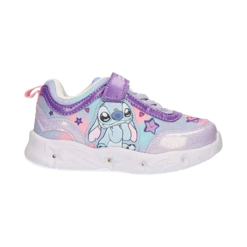 Φωτογραφία προϊόντος: Κοριτσίστικα sneakers Cerda Stitch 2300007341 μωβ με φωτάκια