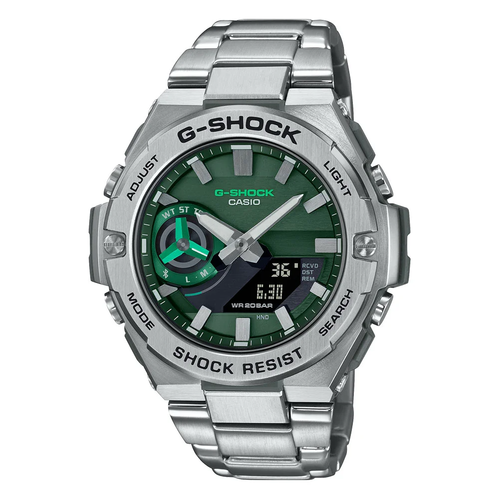 Φωτογραφία προϊόντος: CASIO G-Shock Solar Silver Stainless Steel Bracelet GST-B500AD-3AER
