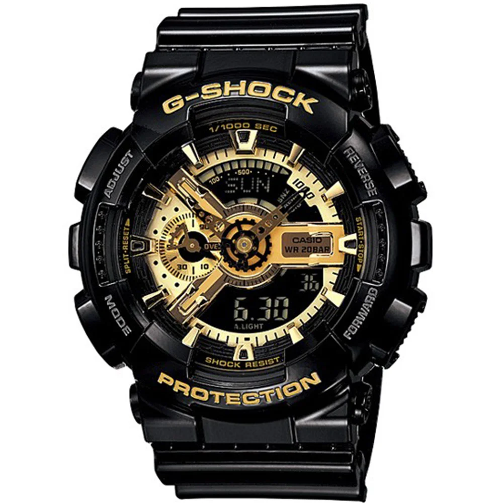 Φωτογραφία προϊόντος: CASIO G-SHOCK Black Rubber Strap GA-110GB-1AER