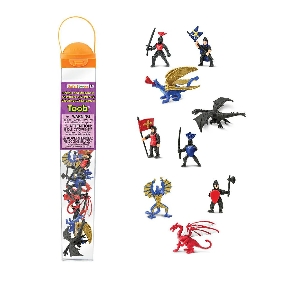 Φωτογραφία προϊόντος: Safari Toobs - Μινιατούρες Safari - Knights +amp; Dragons 2 - Ιππότες και Δράκοι