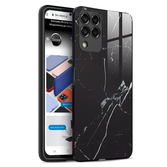 Φωτογραφία προϊόντος: Glossy Marble Black Case Samsung Galaxy M53 5G
