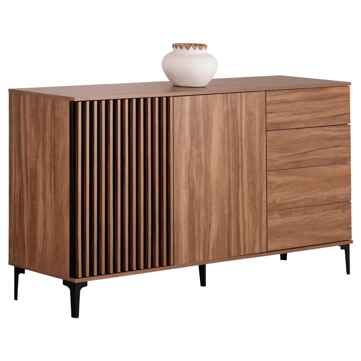 Φωτογραφία προϊόντος: B2BMarkt ΜΠΟΥΦΕΣ ΣΕΙΡΑ HARRY HM18006.01 ΜΕΛΑΜΙΝΗ ΦΥΣΙΚΟ ΞΥΛΟΥ-ΜΑΥΡΟ 180x40x92Υεκ.