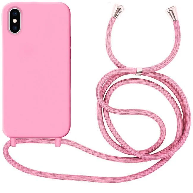 Φωτογραφία προϊόντος: Θήκη Orso Cloud Κορδόνι Pink iPhone X/Xs