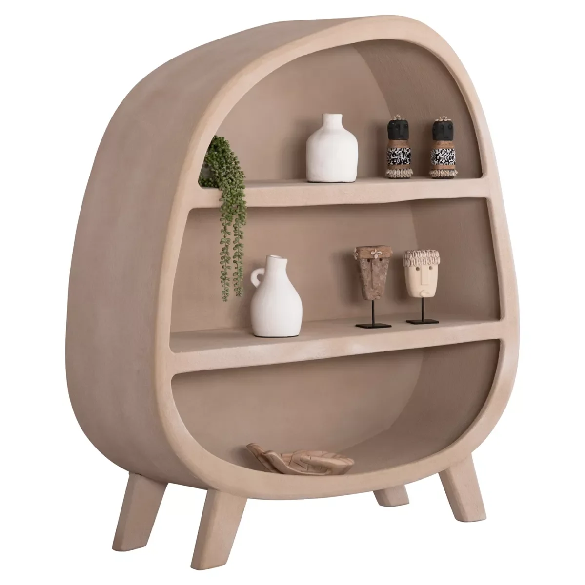 Φωτογραφία προϊόντος: B2BMarkt ΡΑΦΙΕΡΑ ΣΕΙΡΑ SANTORINI HM18060.02 MDF ΣΕ ΚΑΦΕ ΧΡΩΜΑ 120x38x133Υεκ.