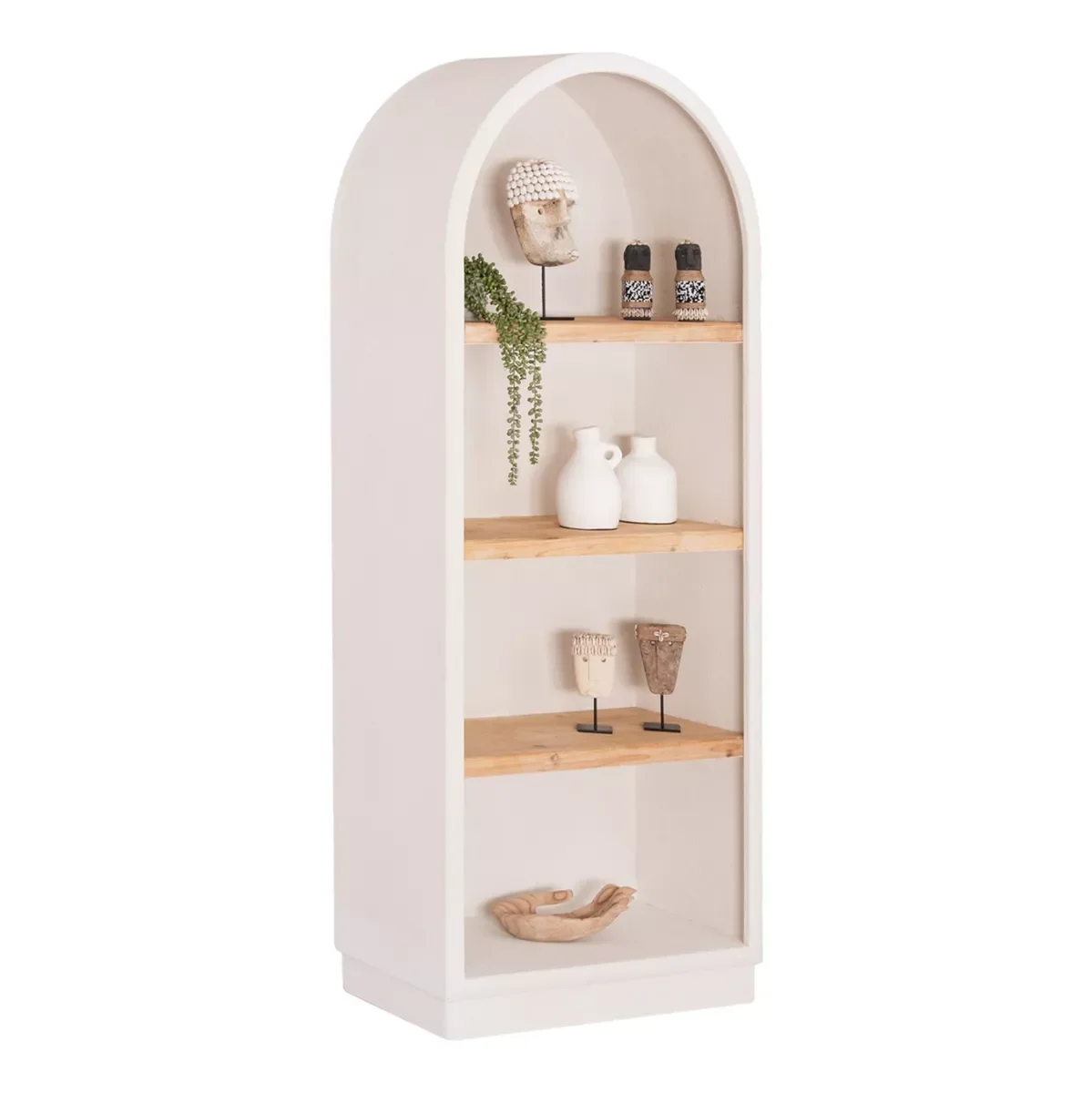 Φωτογραφία προϊόντος: B2BMarkt ΡΑΦΙΕΡΑ ΣΕΙΡΑ SANTORINI HM18044 MDF ΥΠΟΛΕΥΚΟ-ΡΑΦΙΑ ΞΥΛΟ ΕΛΑΤΟΥ ΦΥΣΙΚΟ 80x38x188,5Υεκ.