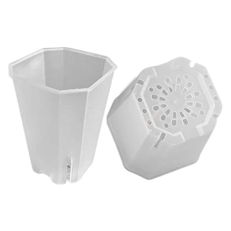Φωτογραφία προϊόντος: Tall Aroid pot Clear Matte 7 cm "Τετράγωνες γλάστρες Διαφανή"