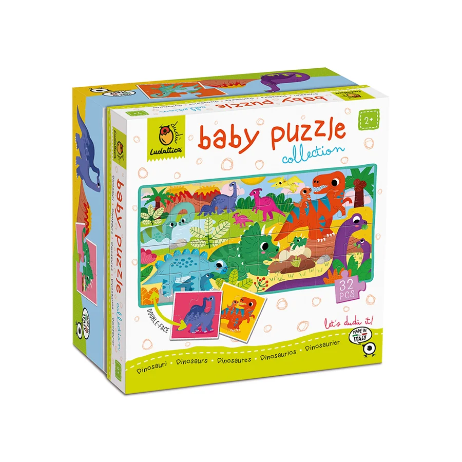 Φωτογραφία προϊόντος: Ludattica Baby Puzzle Διπλής Όψεως Δεινόσαυροι