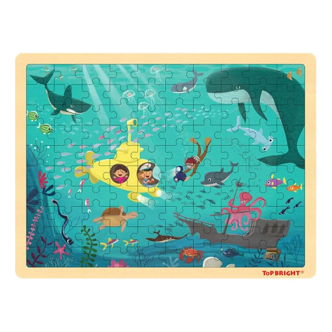 Φωτογραφία προϊόντος: Top Bright Ξύλινο Παζλ Βυθός Underwater World Puzzle