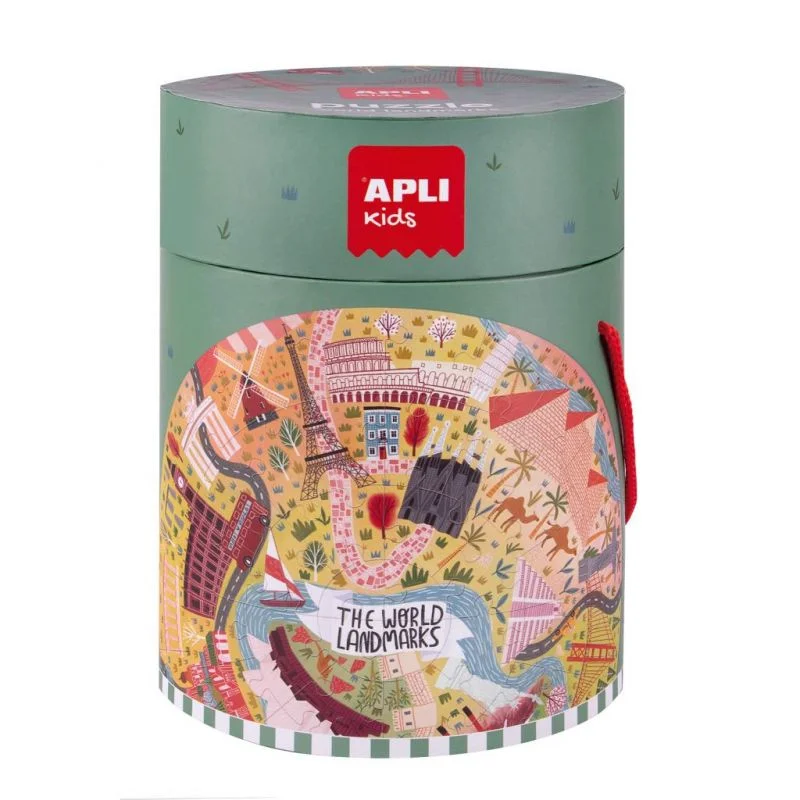 Φωτογραφία προϊόντος: Apli Kids Κυκλικό παζλ Μνημεία του Κόσμου 48τμχ