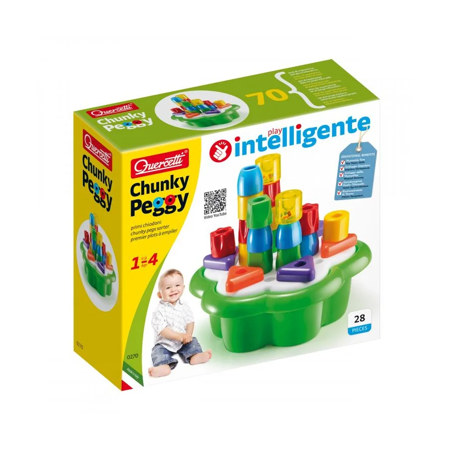 Φωτογραφία προϊόντος: Quercetti Chunky Pegs Sorter (00270)
