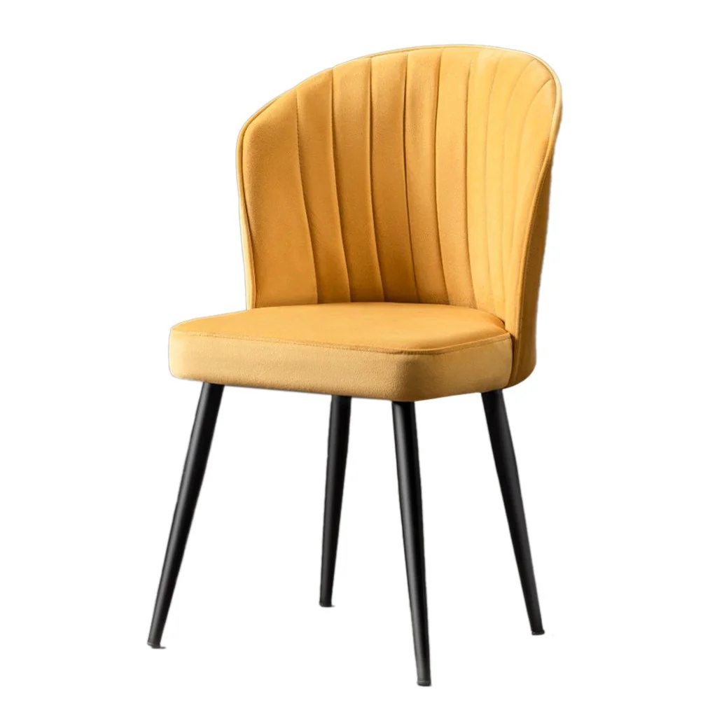 Φωτογραφία προϊόντος: Fratelli Home Καρέκλα 2τμχ Κίτρινο / Μαύρο DATINA