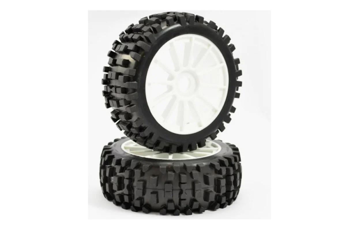 Φωτογραφία προϊόντος: Fastrax 1/8th PreMounted Buggy Tyres 'Rock-block/12 Spoke