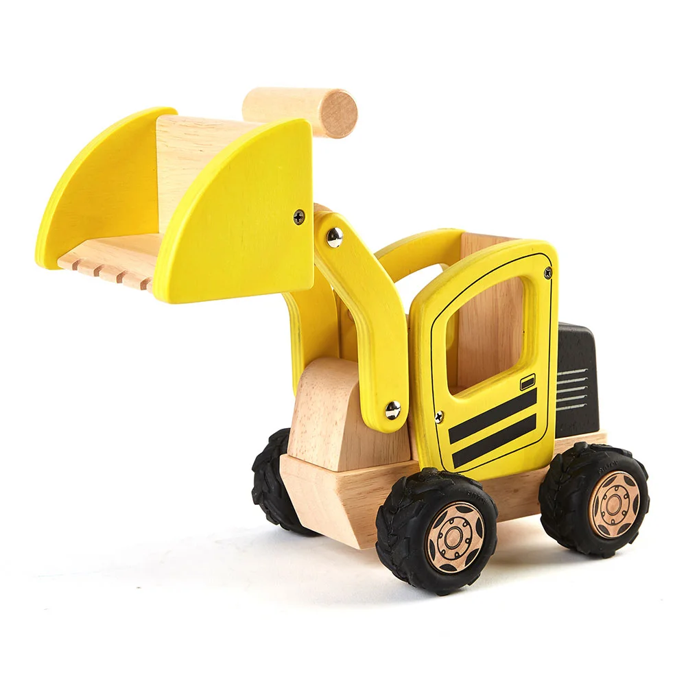 Φωτογραφία προϊόντος: Pin Toys Ξύλινος φορτωτής εργοταξίου, από μασίφ καουτσουκόδεντρο