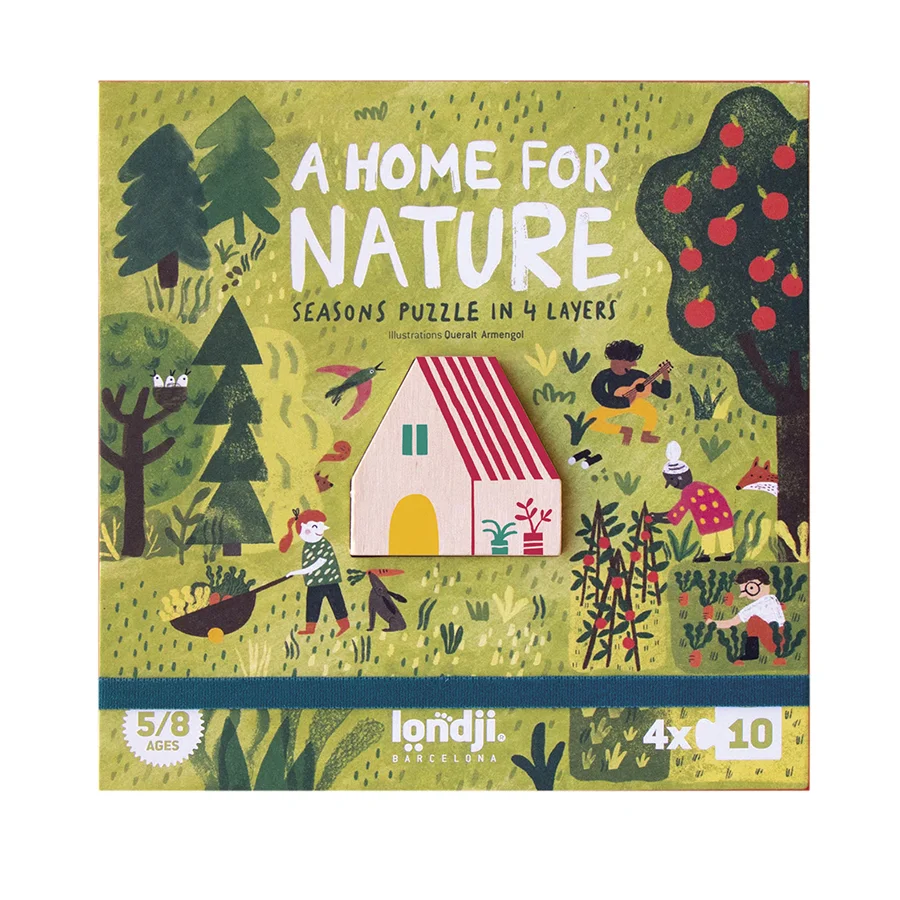 Φωτογραφία προϊόντος: Londji Four Seasons Puzzle - A Home for Nature 4 x 10 pcs