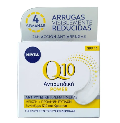 Φωτογραφία προϊόντος: NIVEA Q10 Power αντιρυτιδική + συσφικτική 24h φροντίδα-SPF15 - 50 ml