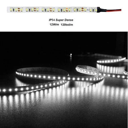 Φωτογραφία προϊόντος: ΤΑΙΝΙΑ LED 5m 12VDC 14,4W/m 2835 120LED/m ΛΕΥΚΟ 4000K IP54
