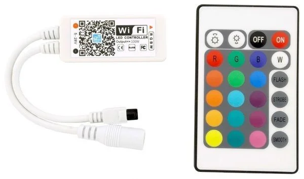 Φωτογραφία προϊόντος: ΑΣΥΡΜΑΤΟ DIMMER LED Wifi RGB+W 12V DC 100W -24V DC 192W CONTROLLER