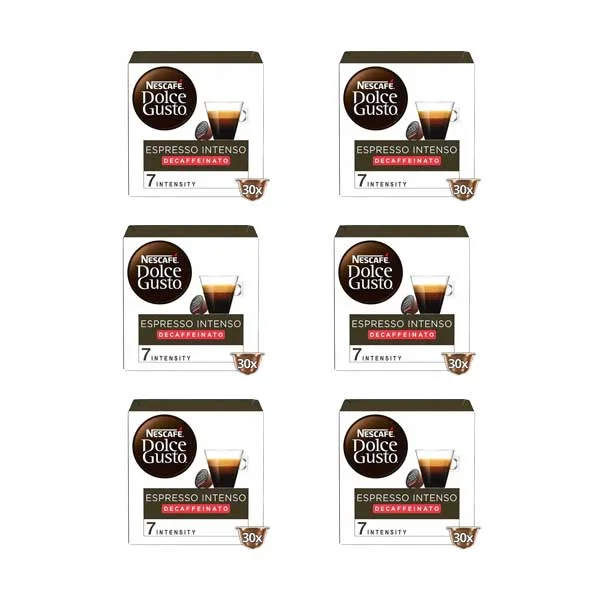 Φωτογραφία προϊόντος: Nescafe Espresso Intenso Decaffeinato XL 180 τμχ | Dolce Gusto