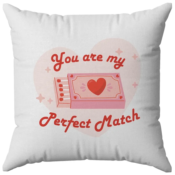 Φωτογραφία προϊόντος: OEM Μαξιλάρι You are my perfect match 30Χ30