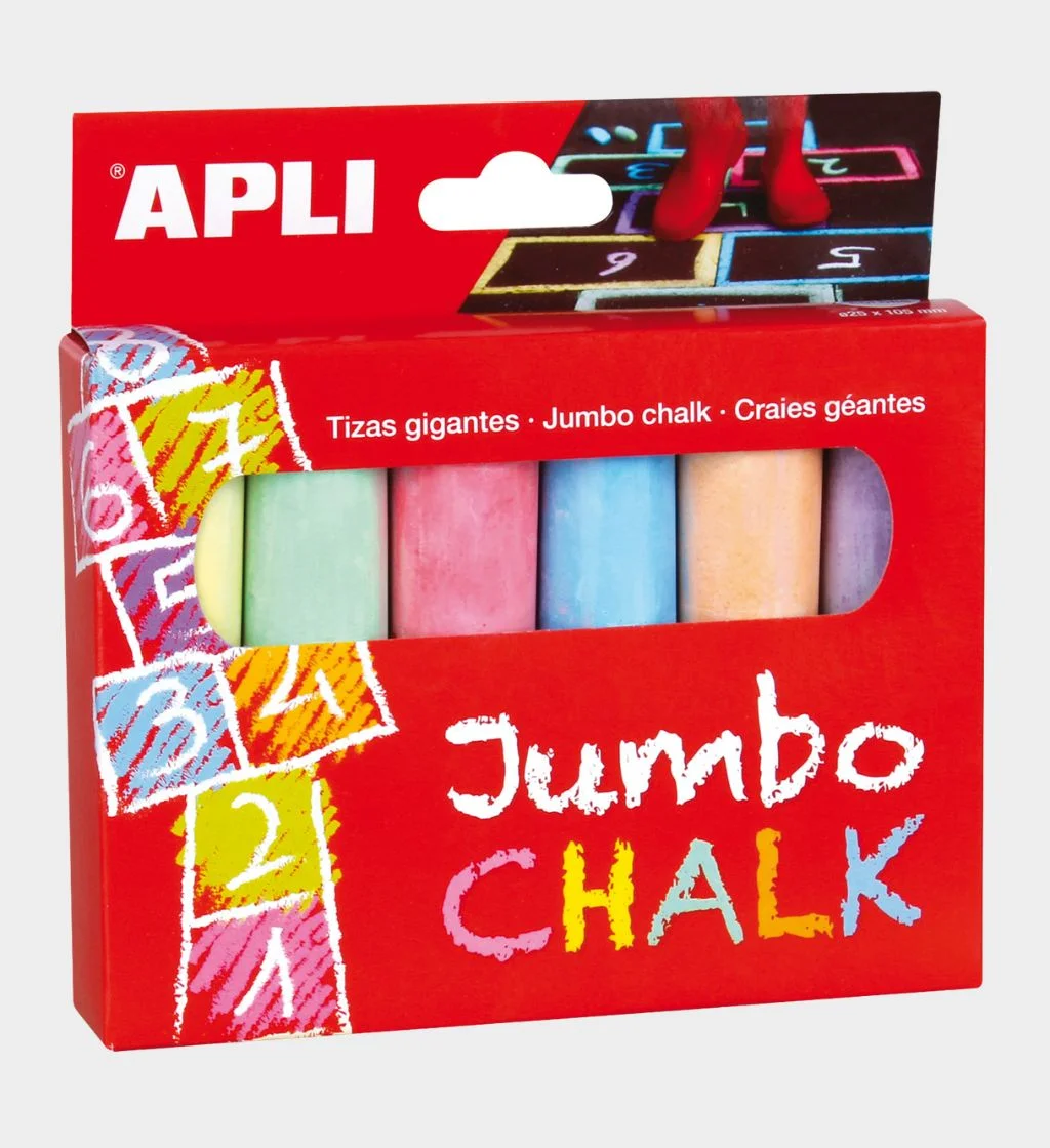 Φωτογραφία προϊόντος: Apli Kids Χρωματιστές κιμωλίες Jumbo | Apli Toys