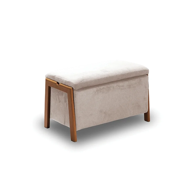 Φωτογραφία προϊόντος: DALI ΣΚΑΜΠΟ VELVET BEIGE ΜΕ ΑΠΟΘ. ΧΩΡΟ 75X42X44εκ.