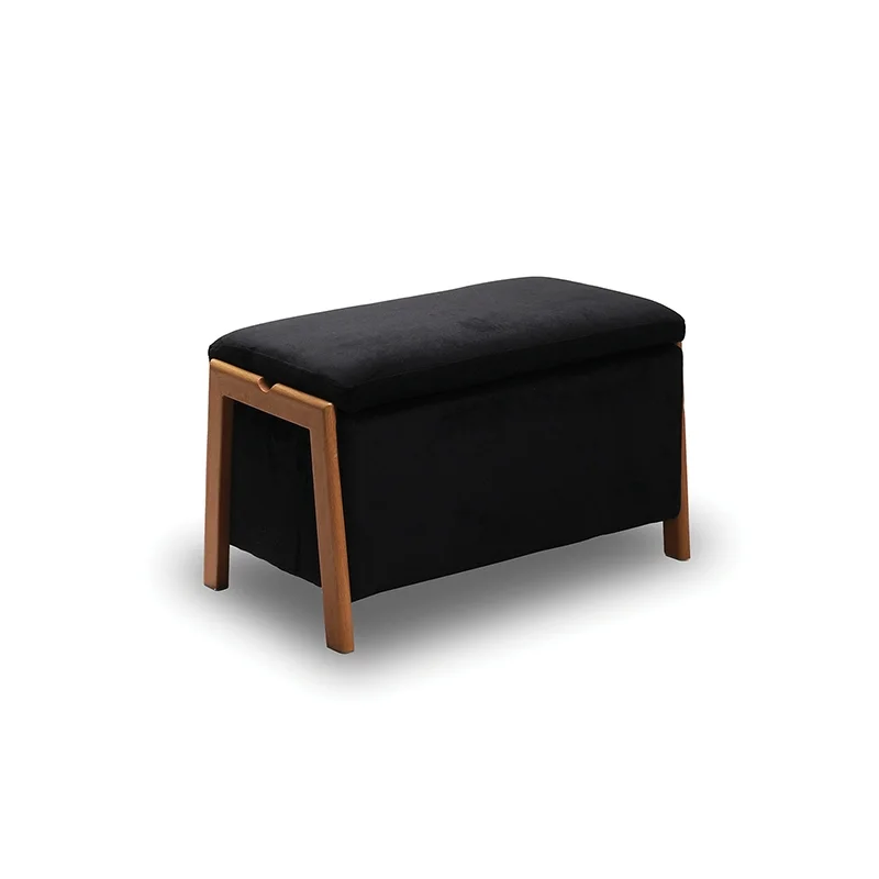 Φωτογραφία προϊόντος: DALI ΣΚΑΜΠΟ VELVET BLACK ΜΕ ΑΠΟΘ. ΧΩΡΟ 75X42X44εκ.