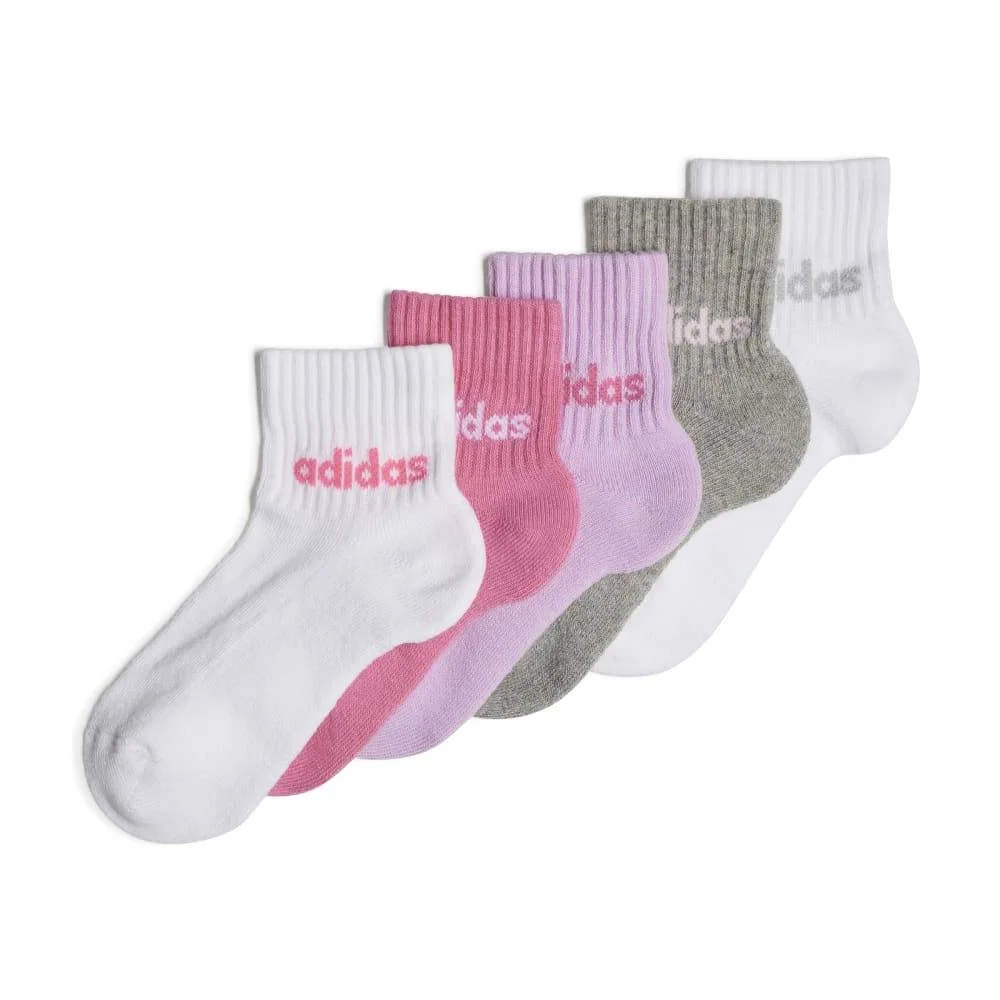 Φωτογραφία προϊόντος: IR8229 - ADIDAS KIDS LIN ANK 5P WHITE / PINK Color