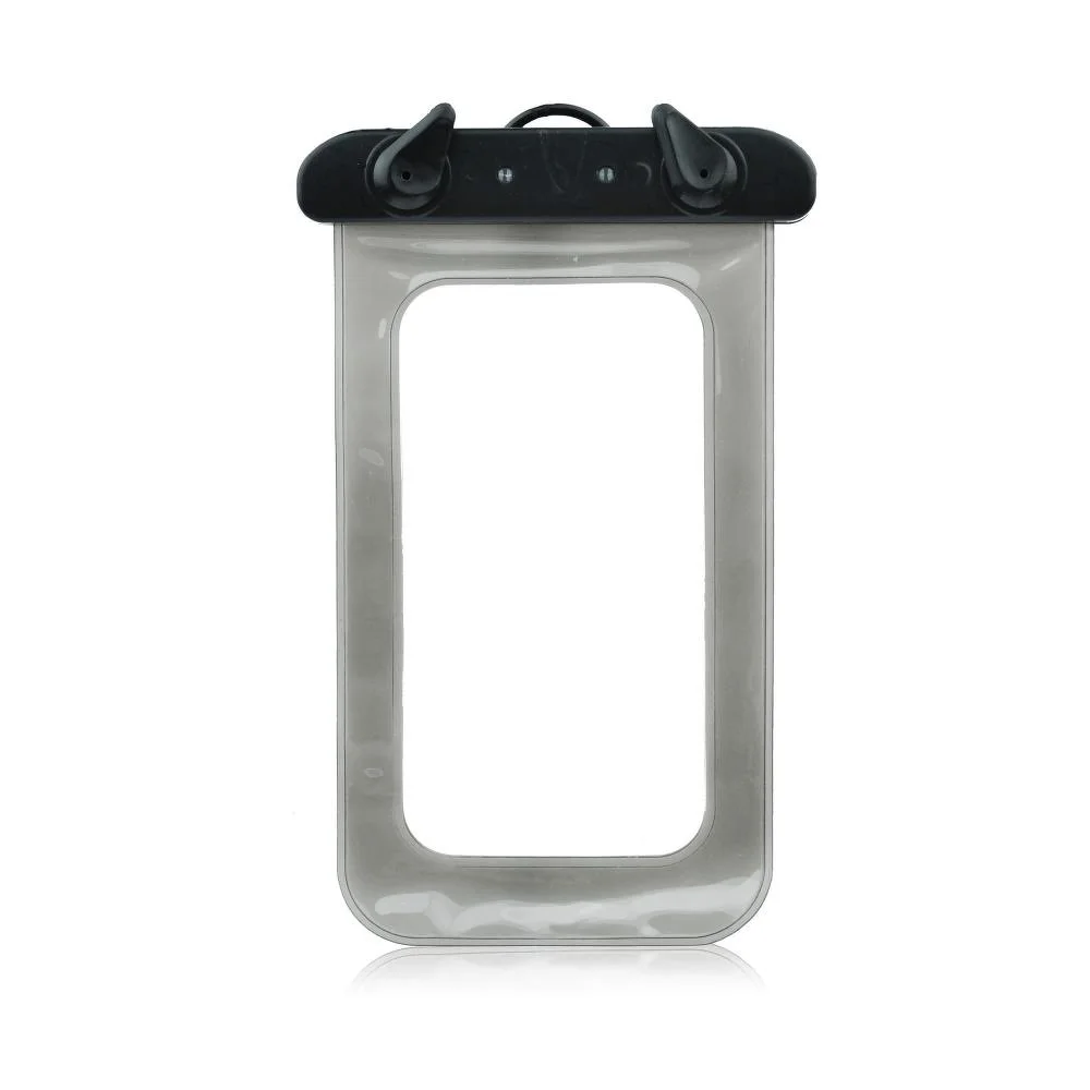 Φωτογραφία προϊόντος: Waterproof bag for mobile phone with plastic closing - black