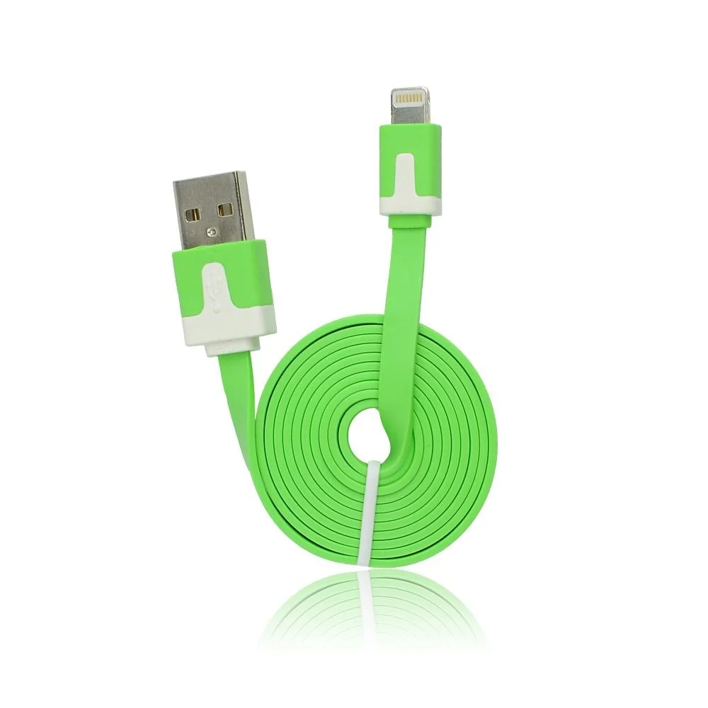Φωτογραφία προϊόντος: USB Flat Cable -APP IPHO 3G/3Gs/4G/iPad/iPod green