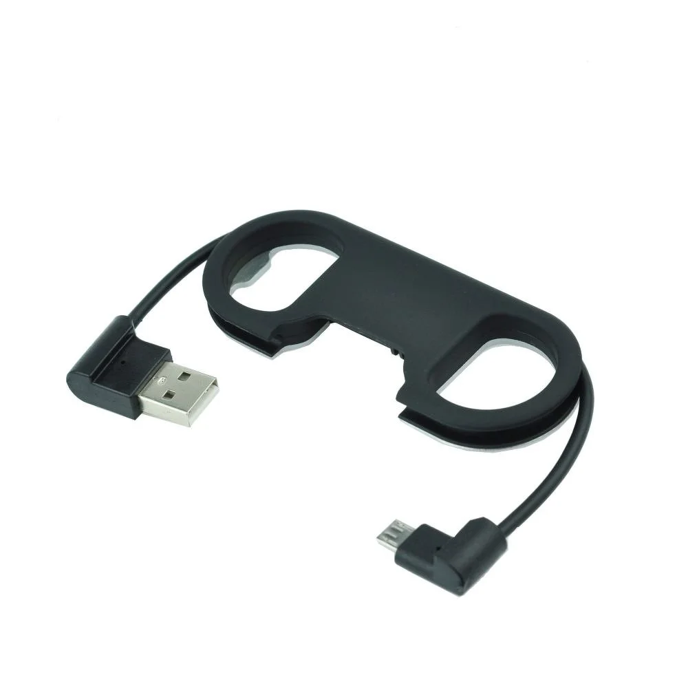 Φωτογραφία προϊόντος: Bottle opener keychain USB cable - micro USB universal black