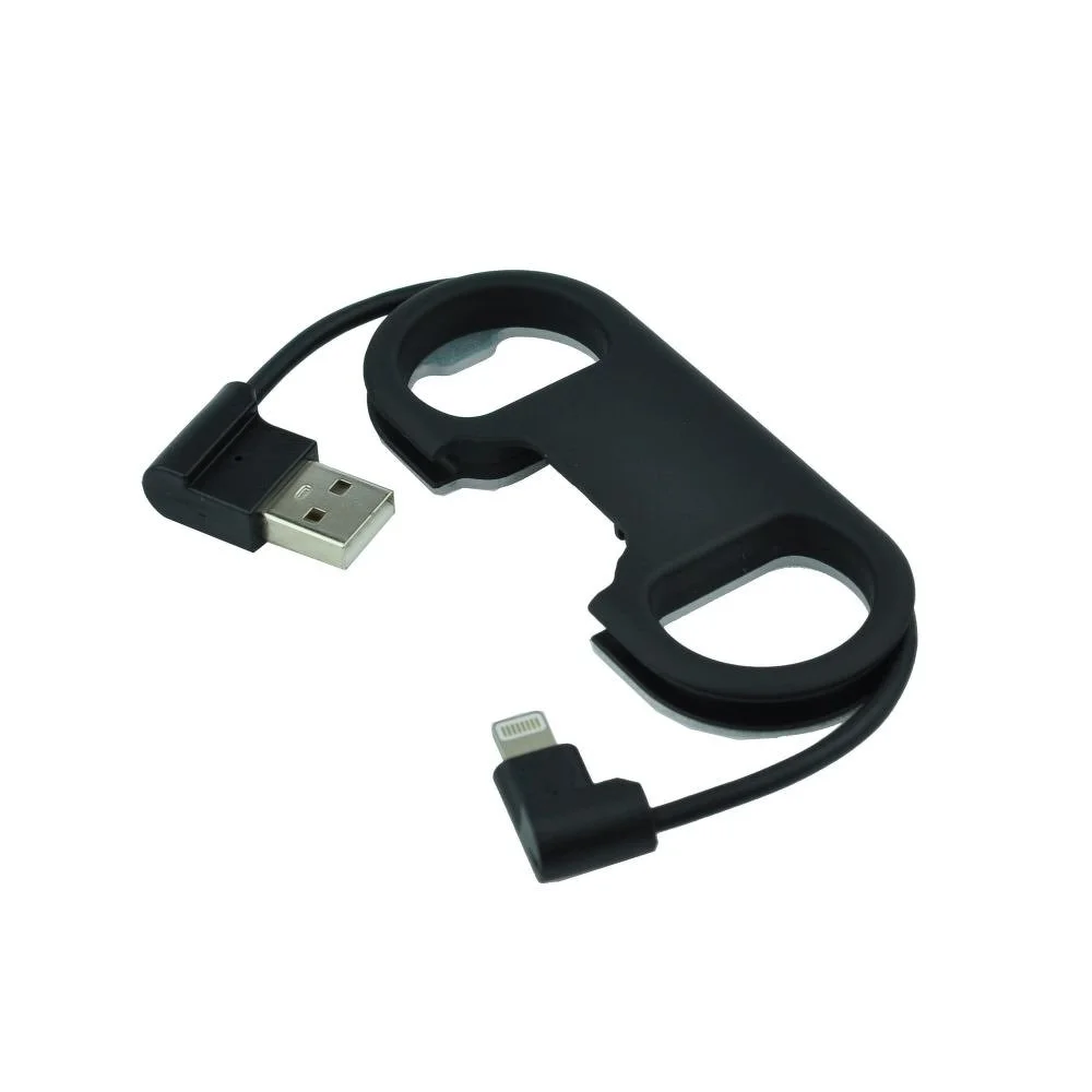 Φωτογραφία προϊόντος: Bottle opener keychain USB cable - APP IPHO 5/5C/5S/6/6 Plus black