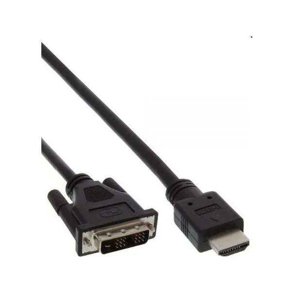 Φωτογραφία προϊόντος: Kabel DVI-D <=> HDMI 0,5m St/St black