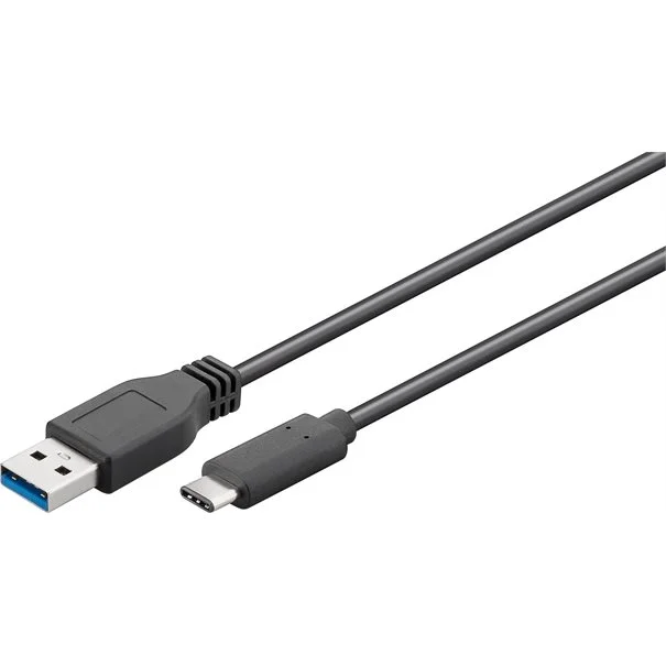 Φωτογραφία προϊόντος: Kabel USB Typ-C <=> USB Typ-A 3.0 0,5m black