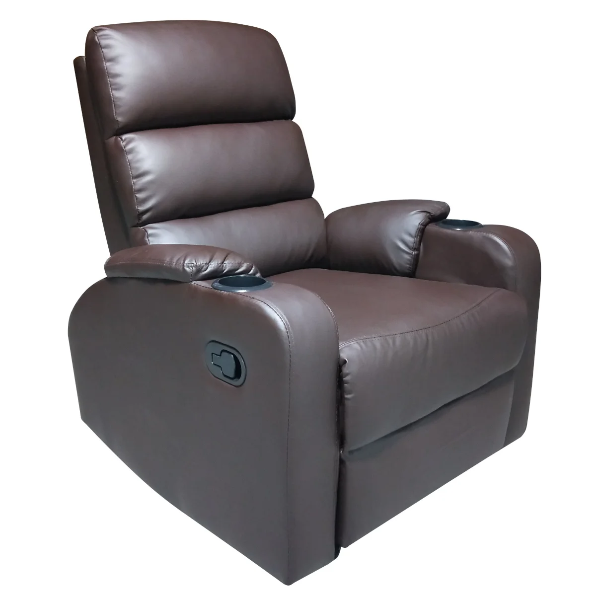 Φωτογραφία προϊόντος: ArteLibre Πολυθρόνα Relax HEDER Καφέ PU 80x78x98cm