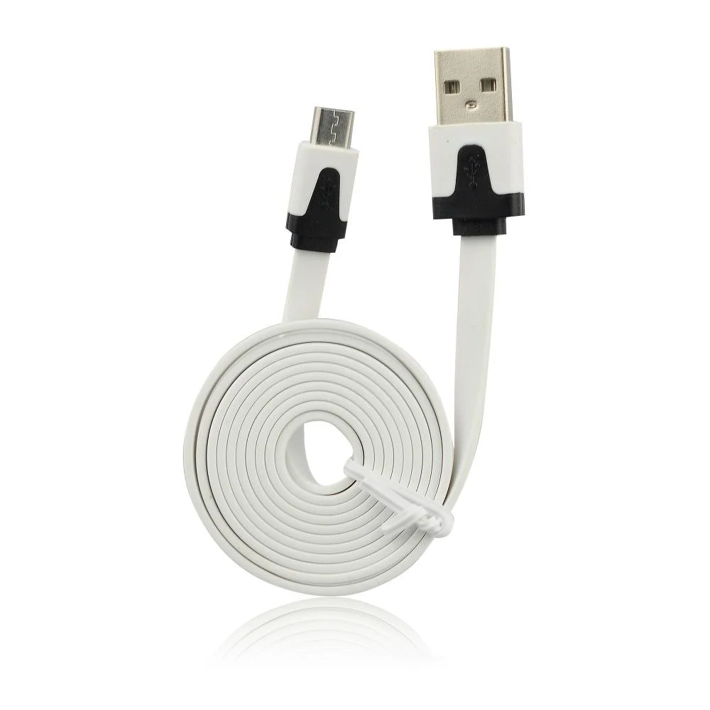 Φωτογραφία προϊόντος: USB Flat Cable - micro USB white