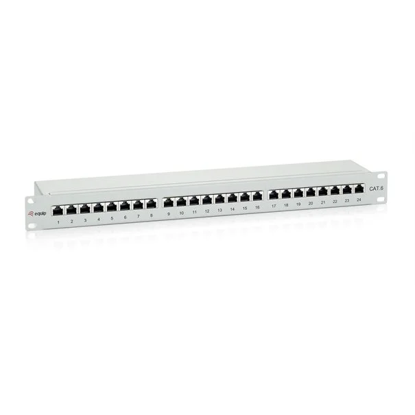 Φωτογραφία προϊόντος: Equip Patchpanel CAT6 24 Port lightgrey 19" (1HE)