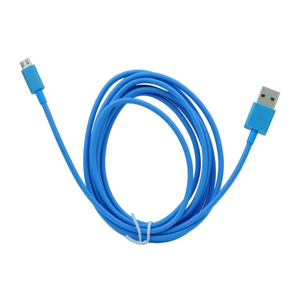 Φωτογραφία προϊόντος: USB Cable - micro USB universal - 3 meters long - blue