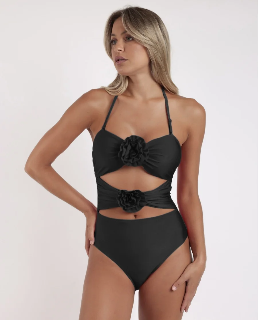 Φωτογραφία προϊόντος: ADMAS Bañador Cut-Out Paradise Beach για το Mujer NEGRO