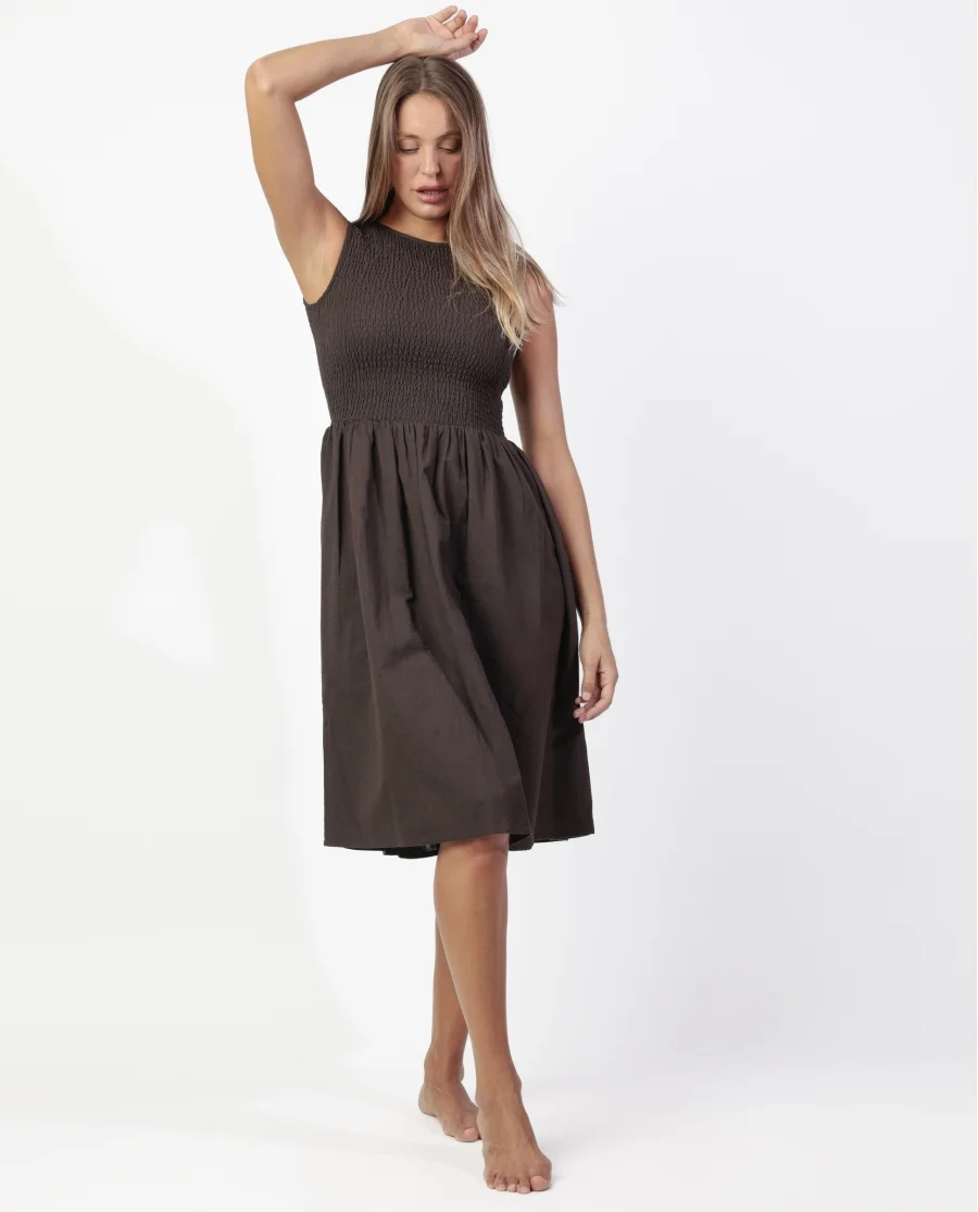 Φωτογραφία προϊόντος: ADMAS Vestido Sin Mangas Nido Chocolate για Mujer CHOCOLATE 19940-126ΙΔΑΝΙΚΟ ΓΙΑ ΚΑΘΕ
