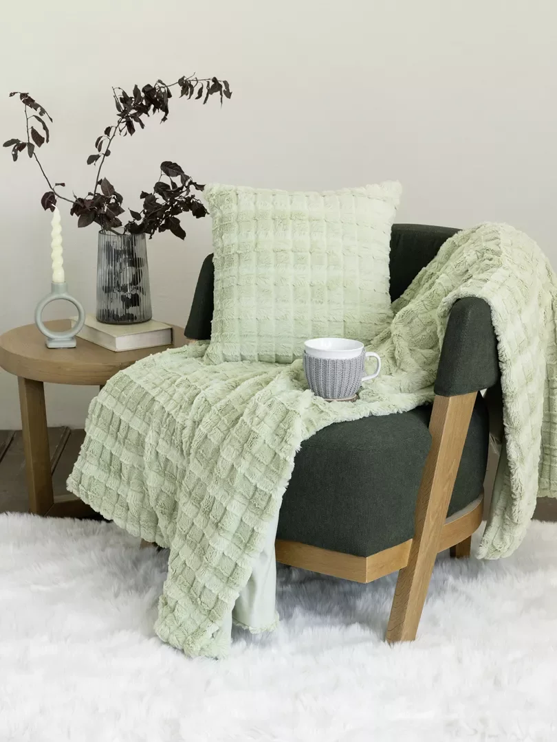 Φωτογραφία προϊόντος: Nima Home Κουβέρτα Καναπέ Weave - Mint Μέντα Ριχτάρι/Κουβέρτα καναπέ 130x170