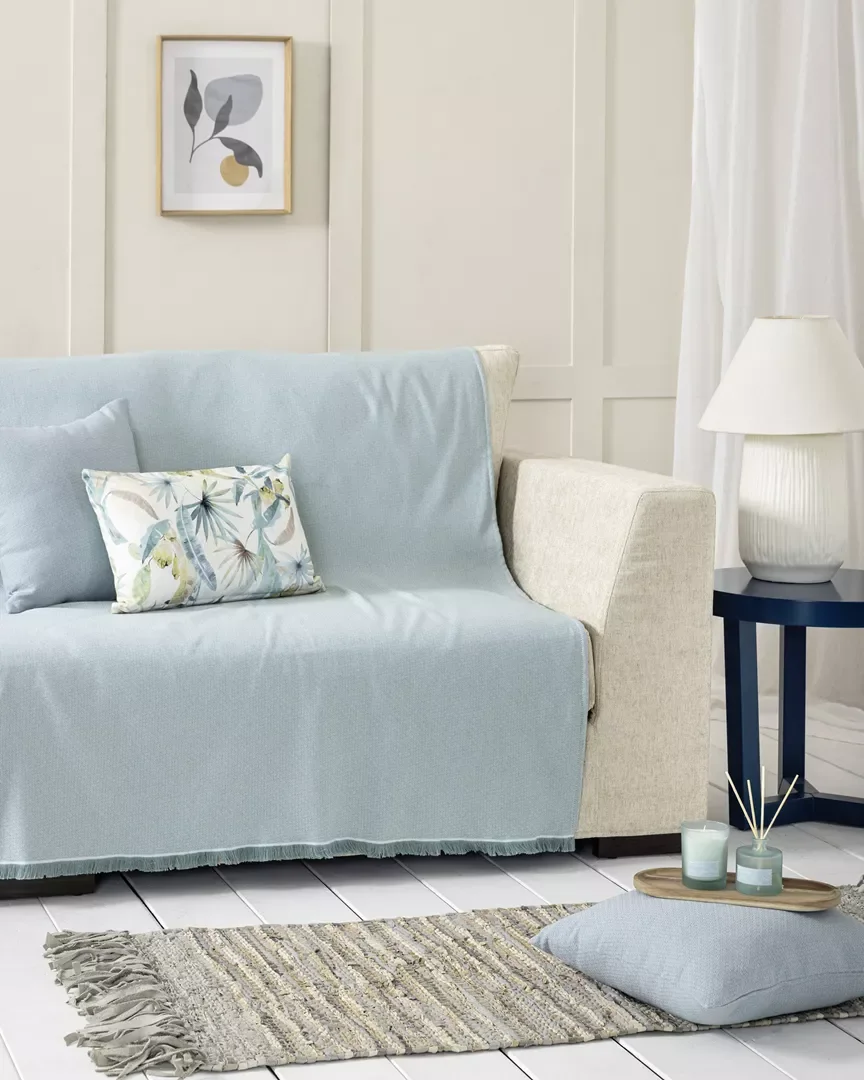 Φωτογραφία προϊόντος: Nima Home Ριχτάρι Iris - Petrol Πετρόλ, Σιέλ, Τιρκουάζ Τριθέσιος 180x300