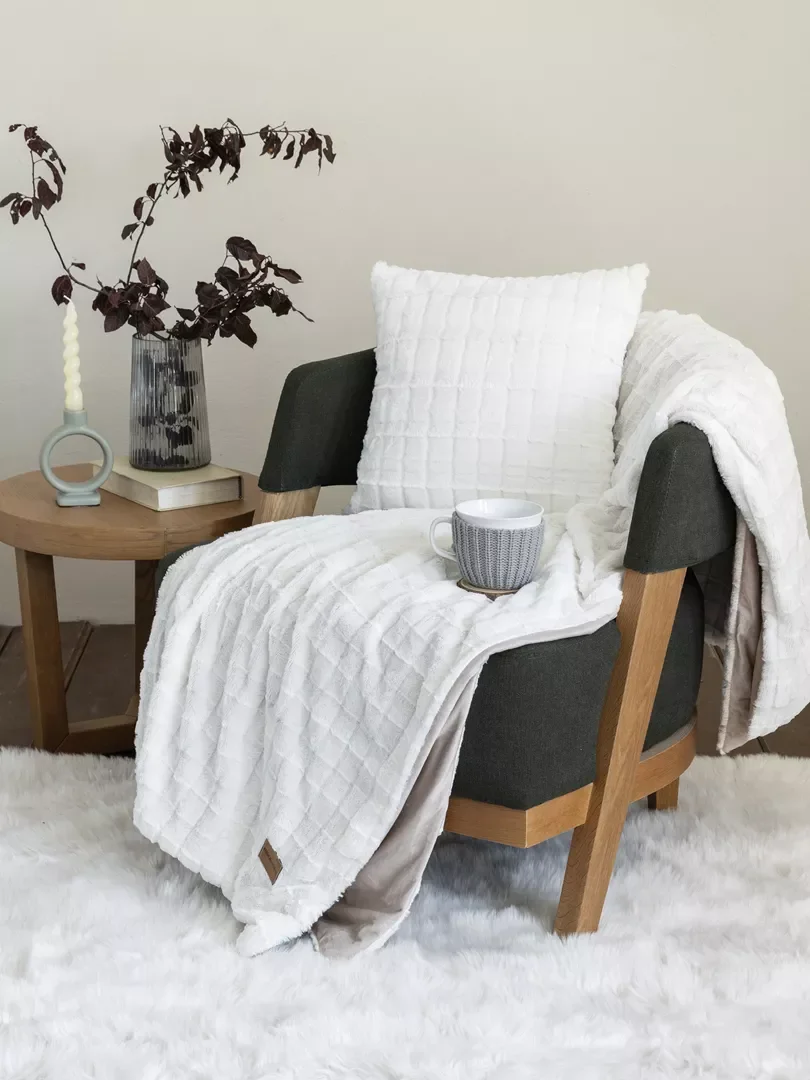 Φωτογραφία προϊόντος: Nima Home Κουβέρτα Καναπέ Weave - Cream Εκρού Ριχτάρι/Κουβέρτα καναπέ 130x170