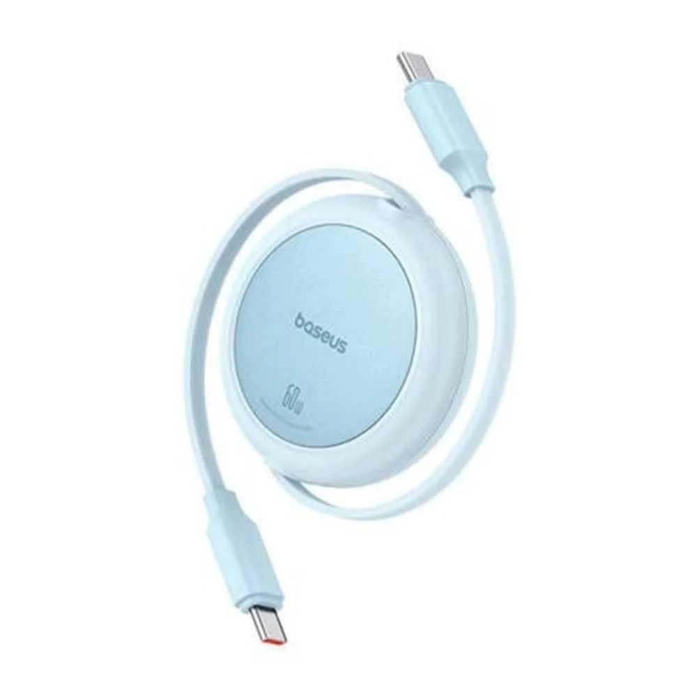 Φωτογραφία προϊόντος: Baseus Free2Pull Μίνι USB-C σε USB-C καλώδιο 60W, 1μ (μπλε)