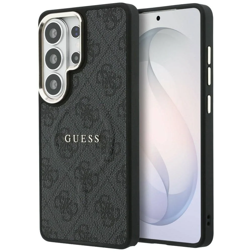 Φωτογραφία προϊόντος: Θήκη Guess 4G με ανάγλυφο δαχτυλίδι MagSafe για Samsung Galaxy S26 Ultra μαύρη