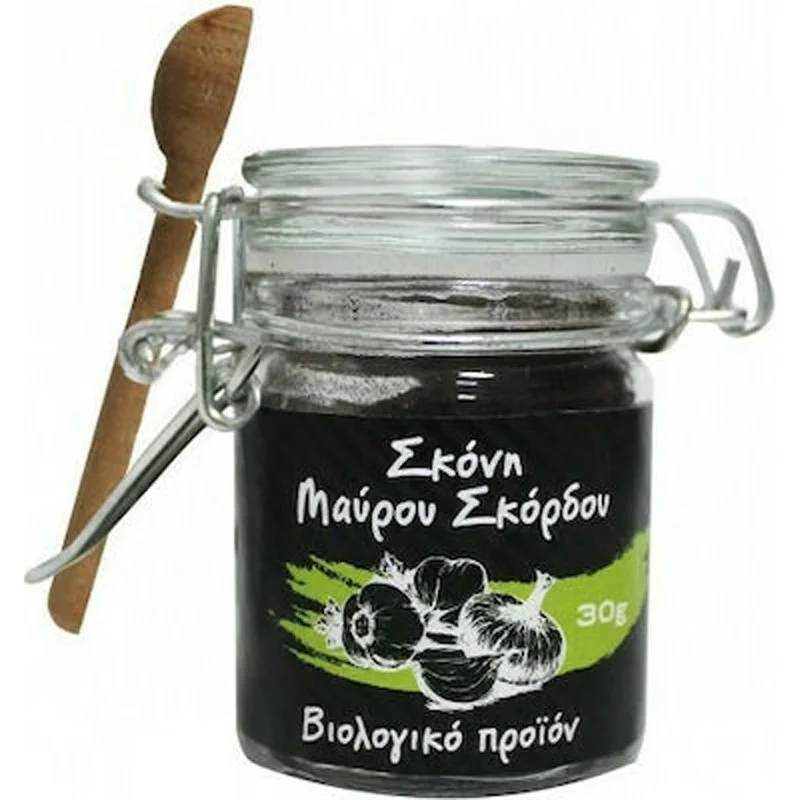 Φωτογραφία προϊόντος: Σκόνη μαύρου σκόρδου Βιολογική 25gr Health Trade