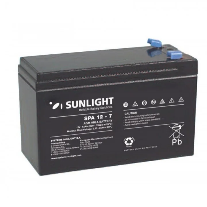 Φωτογραφία προϊόντος: Sunlight SPA 12-7 12V 7Ah για UPS