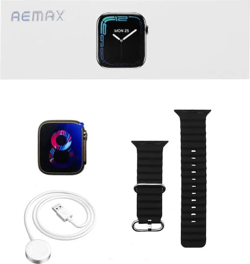 Φωτογραφία προϊόντος: Smartwatch με Παλμογράφο και Απάντηση Κλήσεων-Μηνυμάτων Remax Watch 11 Pro Ανθρακί - Μαύρο