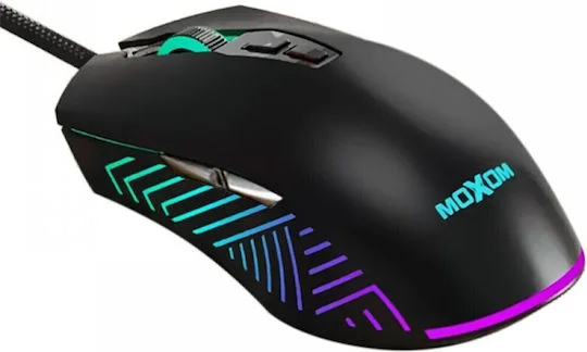 Φωτογραφία προϊόντος: Moxom Fury RGB Gaming Ποντίκι 6400 DPI Μαύρο